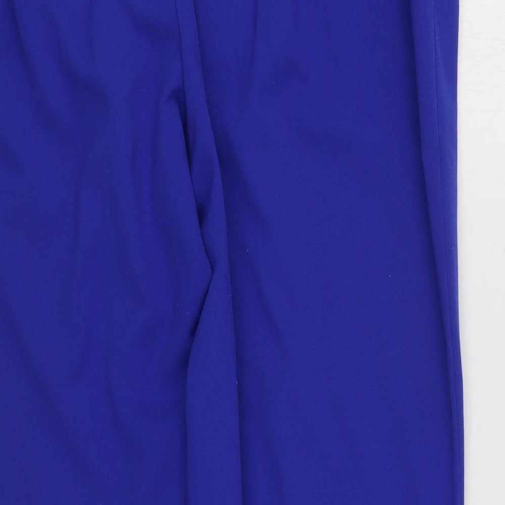 Kaleidoscope Womens Blue  Polyester Trousers  Size 16 L29 in Regular Zip