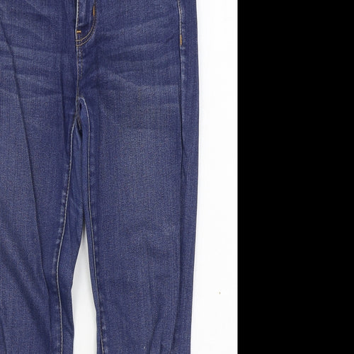 American Eagle Outfitters Womens Blue  Cotton Jegging Jeans Size 8 L26 in Regular Zip