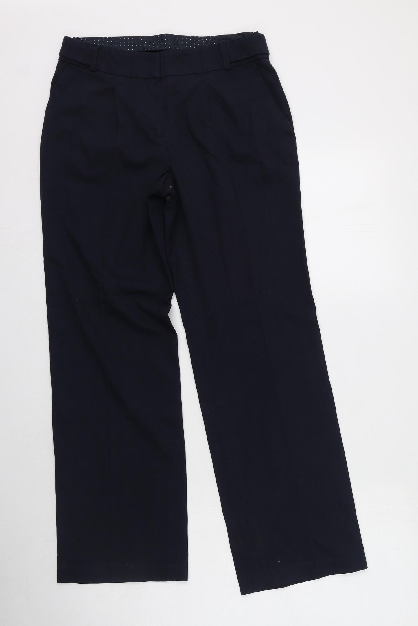 NEXT Womens Blue  Polyester Trousers  Size 8 L28.5 in Regular