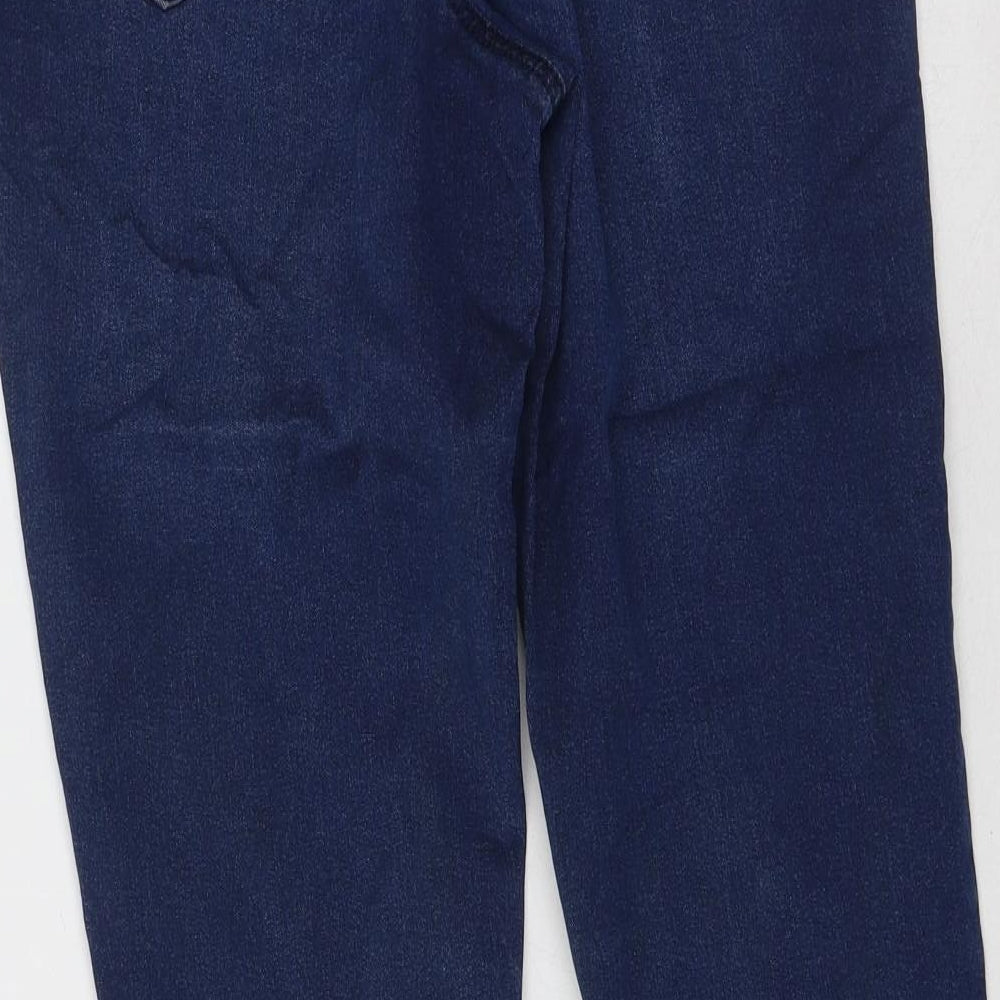 F&F Womens Blue  Cotton Flared Jeans Size 12 L27 in Regular
