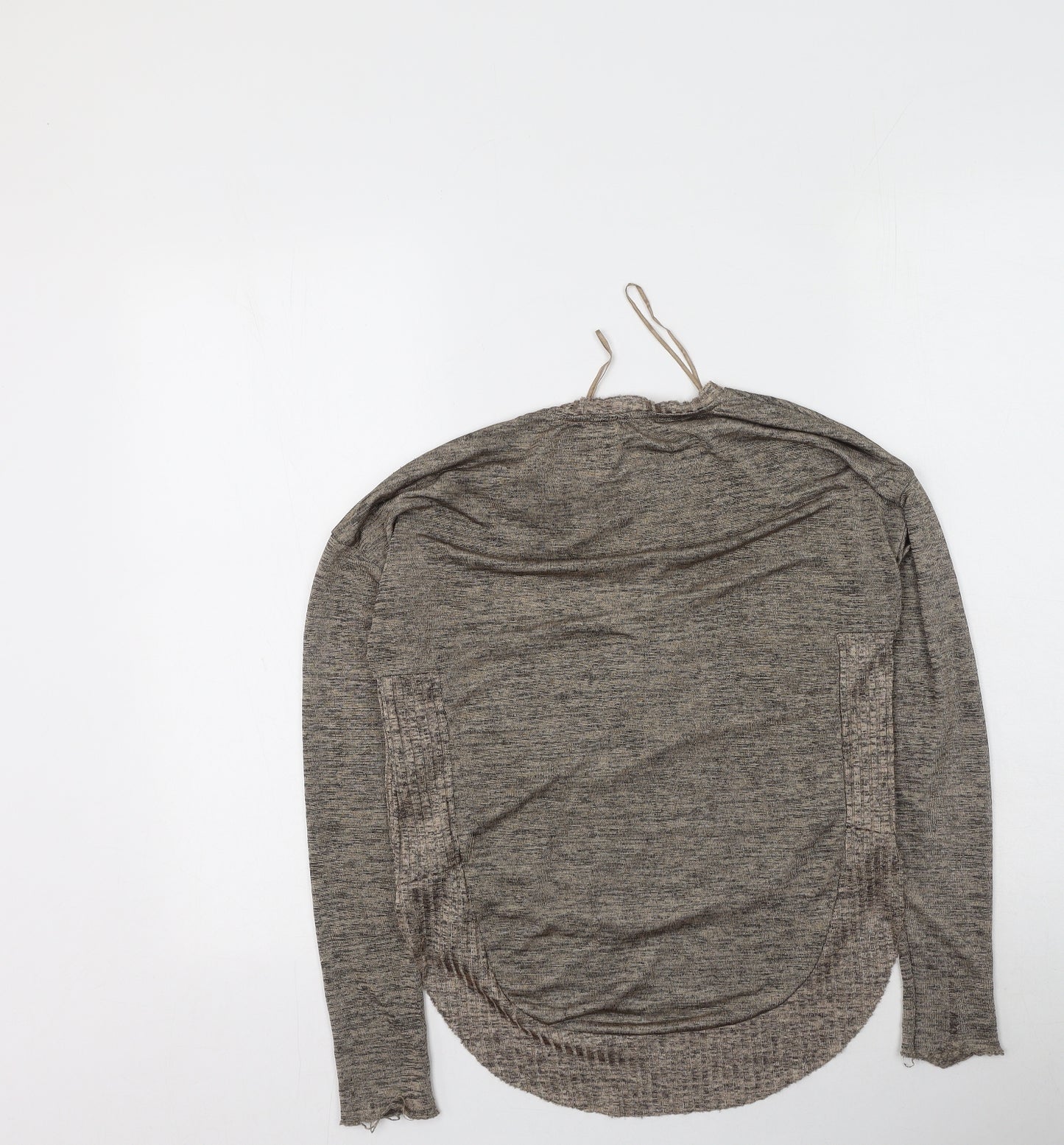 Zara Womens Brown  Polyester Basic Blouse Size S Round Neck