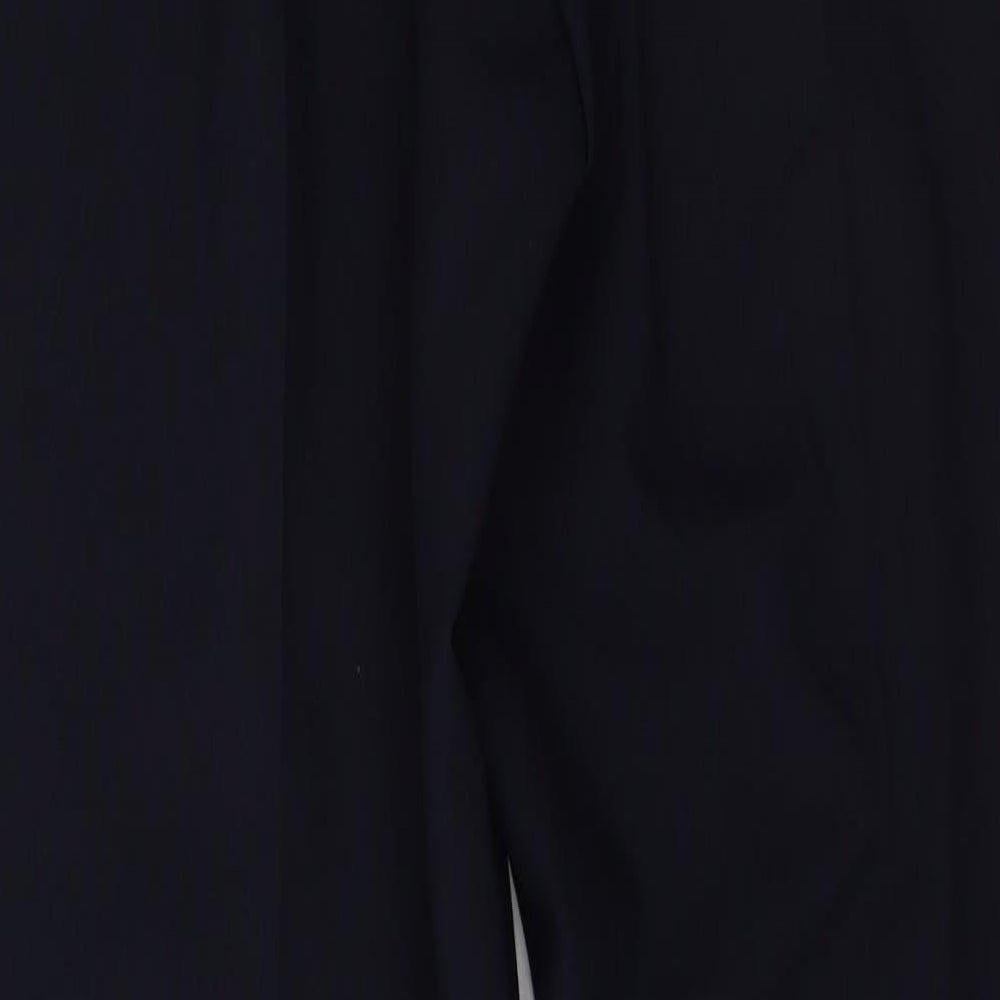 Dunnes Stores Womens Blue  Polyester Trousers  Size 14 L32 in Regular