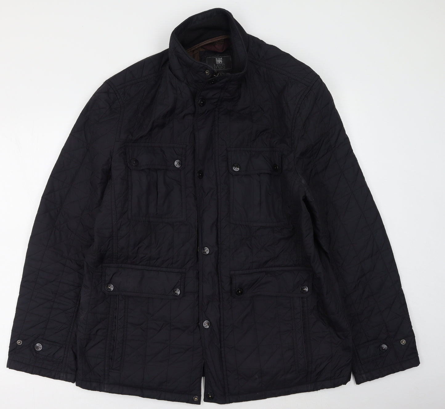 Marks and Spencer Mens Black   Jacket Coatigan Size L