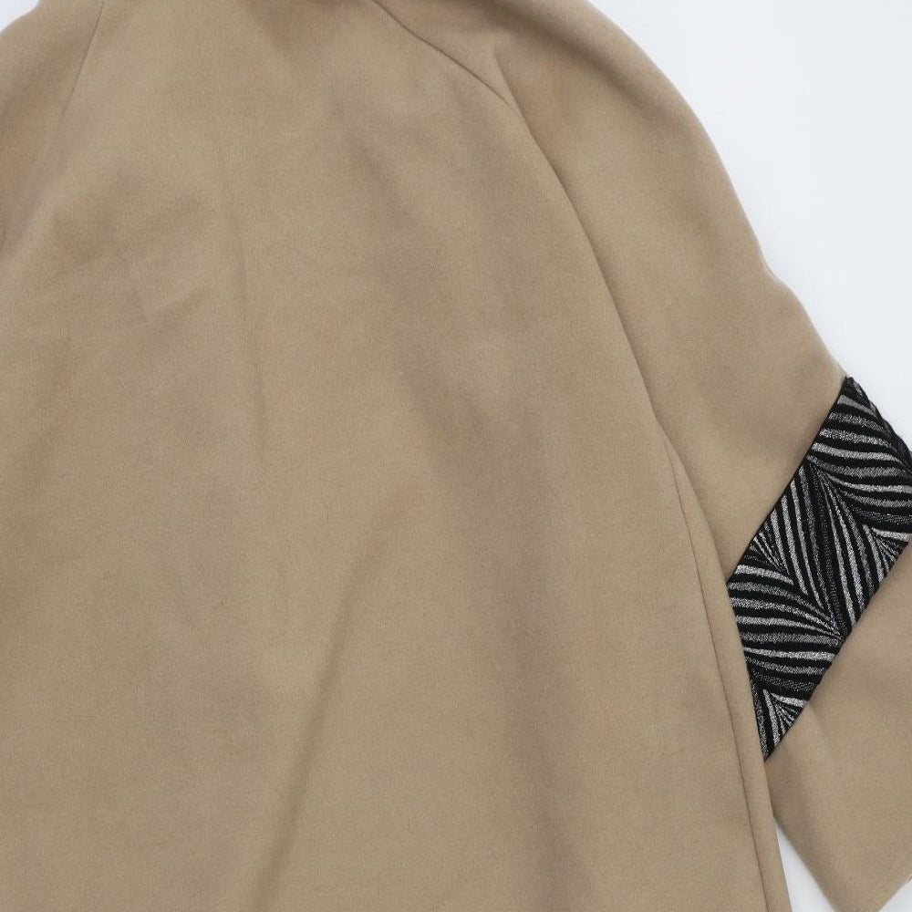 seva Womens Brown   Trench Coat Coatigan Size S