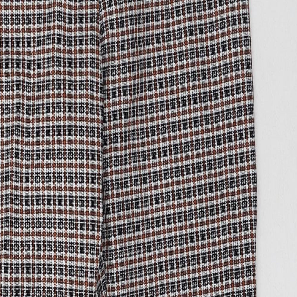 Primark  Womens Multicoloured Check Viscose Skinny Jeans Size 24 in L31 in Regular