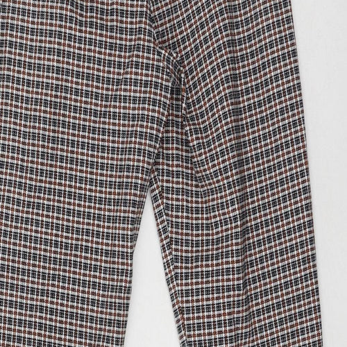 Primark  Womens Multicoloured Check Viscose Skinny Jeans Size 24 in L31 in Regular