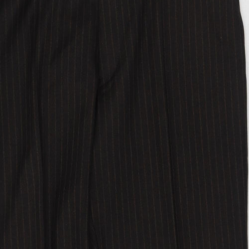 BHS Womens Brown Striped Polyester Trousers  Size 40 in L31 in Regular
