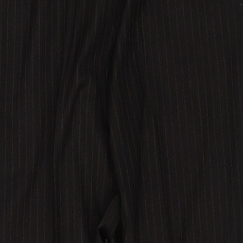 BHS Womens Brown Striped Polyester Trousers  Size 40 in L31 in Regular