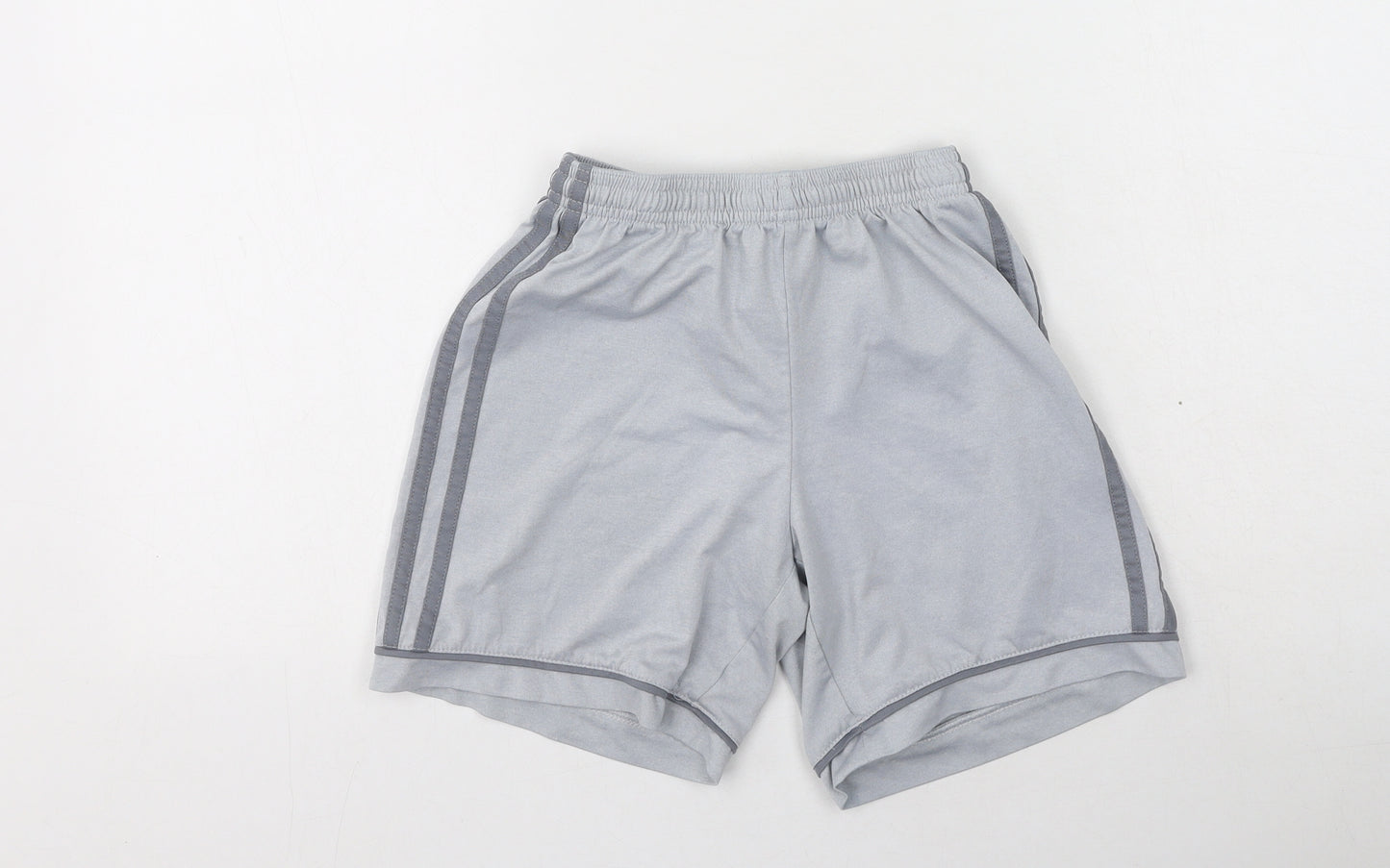 adidas Boys Grey  Polyester Sweat Shorts Size 11-12 Years  Regular