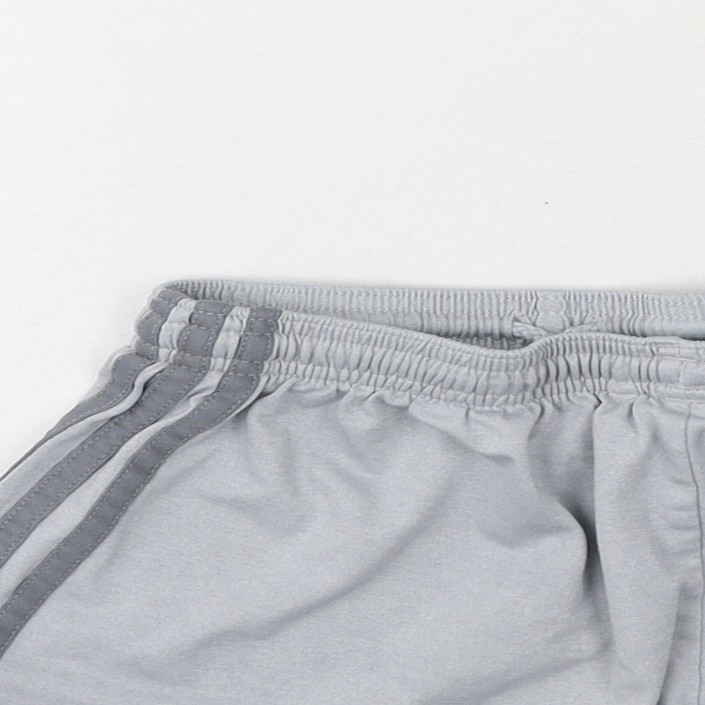 adidas Boys Grey  Polyester Sweat Shorts Size 11-12 Years  Regular