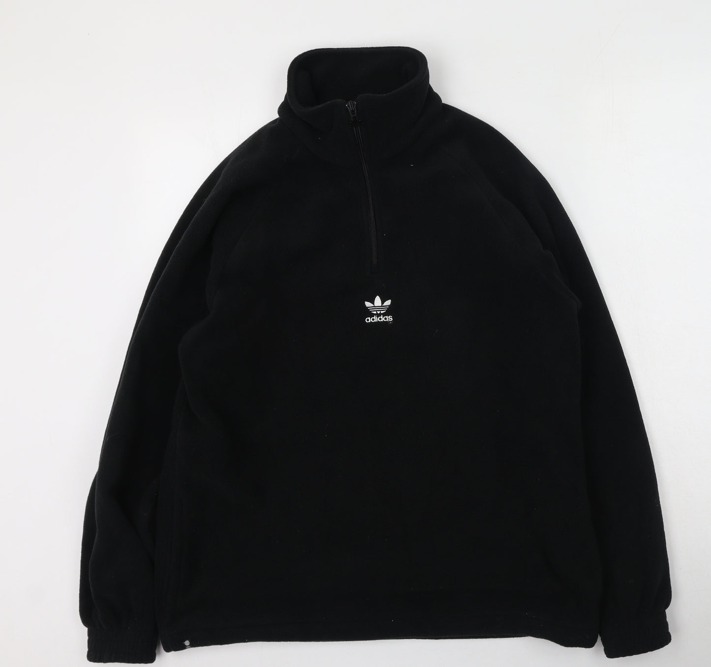 adidas Mens Black High Neck  Polyester Pullover Jumper Size M