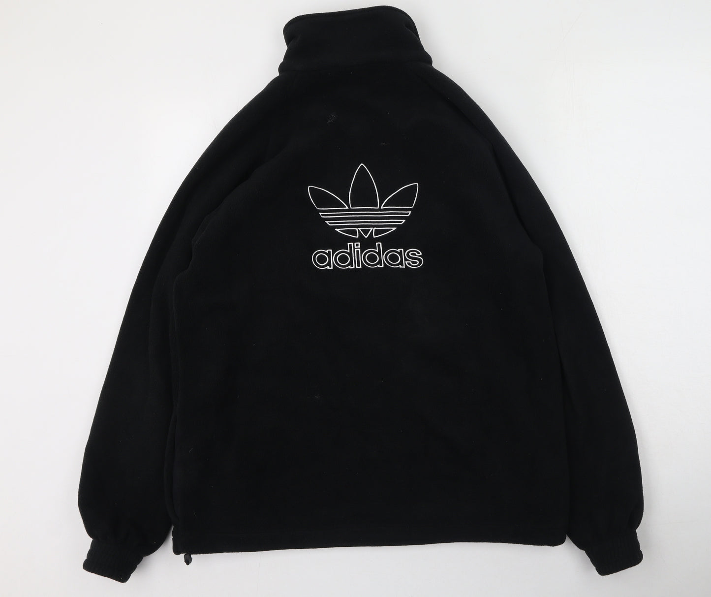 adidas Mens Black High Neck  Polyester Pullover Jumper Size M