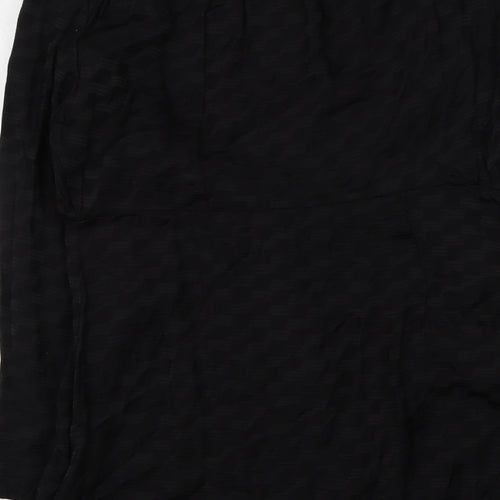 Nasty Gal Womens Black  Viscose Wrap Dress  Size 12  V-Neck