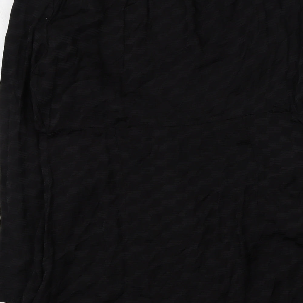 Nasty Gal Womens Black  Viscose Wrap Dress  Size 12  V-Neck