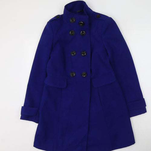 Marks and Spencer Womens Blue   Trench Coat Coat Size 8