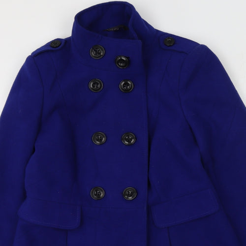 Marks and Spencer Womens Blue   Trench Coat Coat Size 8