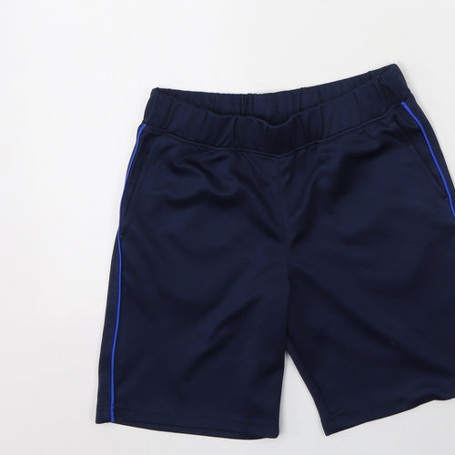 Dunnes Stores Mens Blue  Polyester Sweat Shorts Size 26 in L8 in Regular