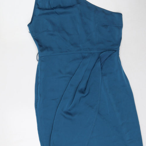 sheilay Womens Blue  Polyester Bodycon  Size M  Square Neck