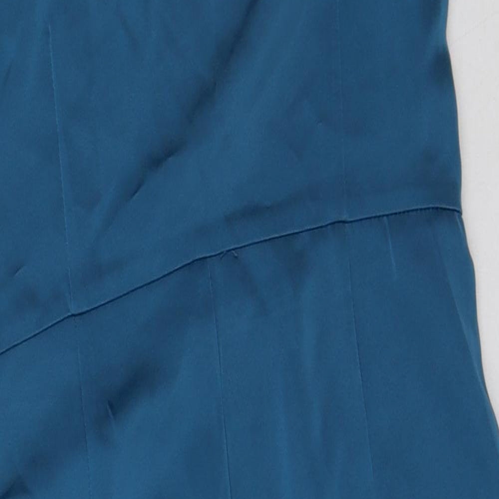 sheilay Womens Blue  Polyester Bodycon  Size M  Square Neck