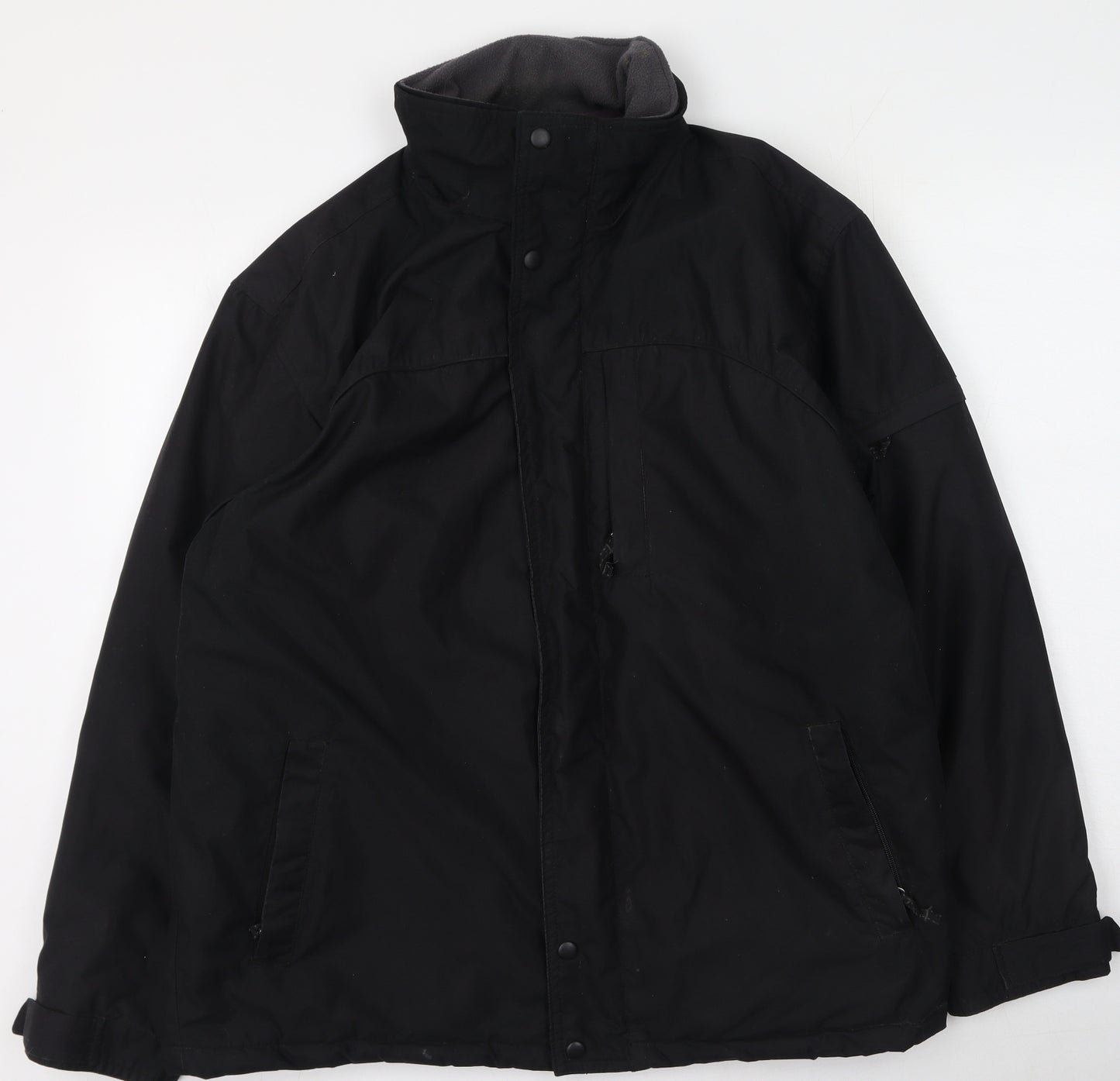 Cedar Wood State Mens Black   Rain Coat Coat Size M