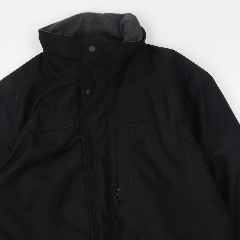 Cedar Wood State Mens Black   Rain Coat Coat Size M