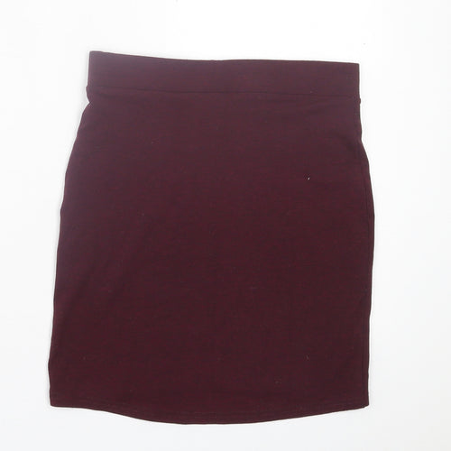H&M Womens Purple  Polyester A-Line Skirt Size XS