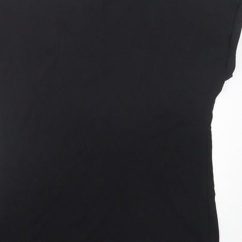 Papaya Womens Black  Cotton Basic T-Shirt Size S Crew Neck - Team Bride