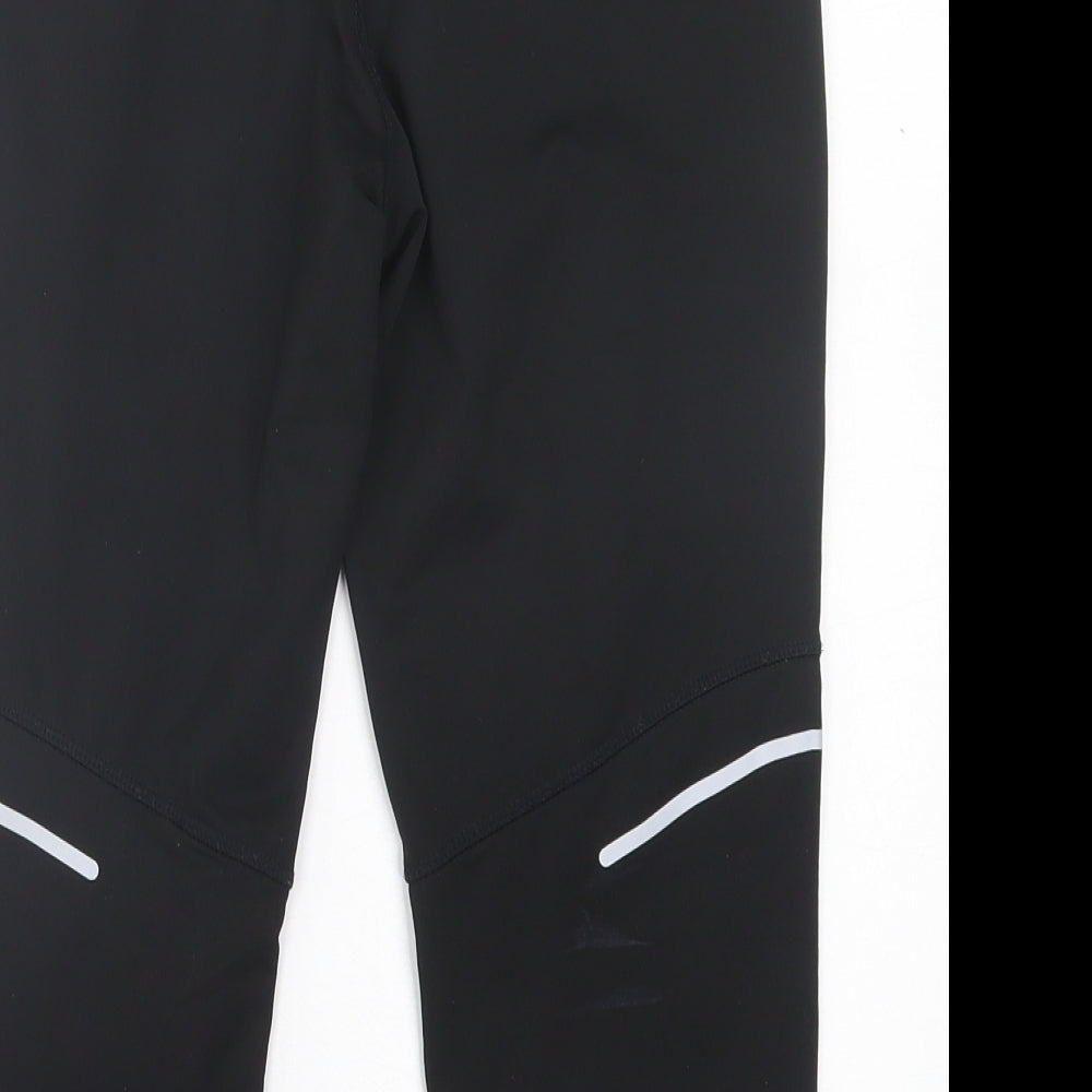 Crivit Womens Black  Polyester Cropped Leggings Size S L17 in Regular Pullover