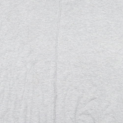 F&F Womens Grey  Viscose Basic T-Shirt Size 10 Crew Neck