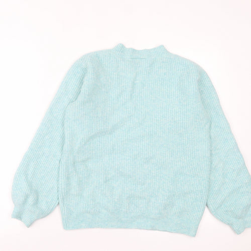 NEXT Womens Blue Crew Neck  Acrylic Pullover Jumper Size 8