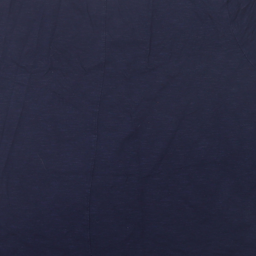 F&F Womens Blue  Cotton Basic T-Shirt Size 16 V-Neck