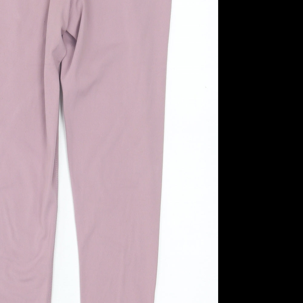 Dunnes Stores Womens Purple  Polyester Cropped Leggings Size M L25 in Regular Pullover