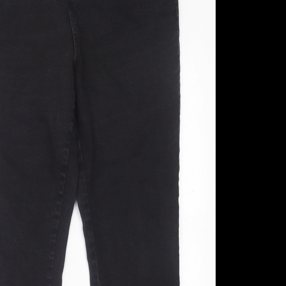 Principles Womens Black  Cotton Bootcut Jeans Size 18 L29 in Regular Button