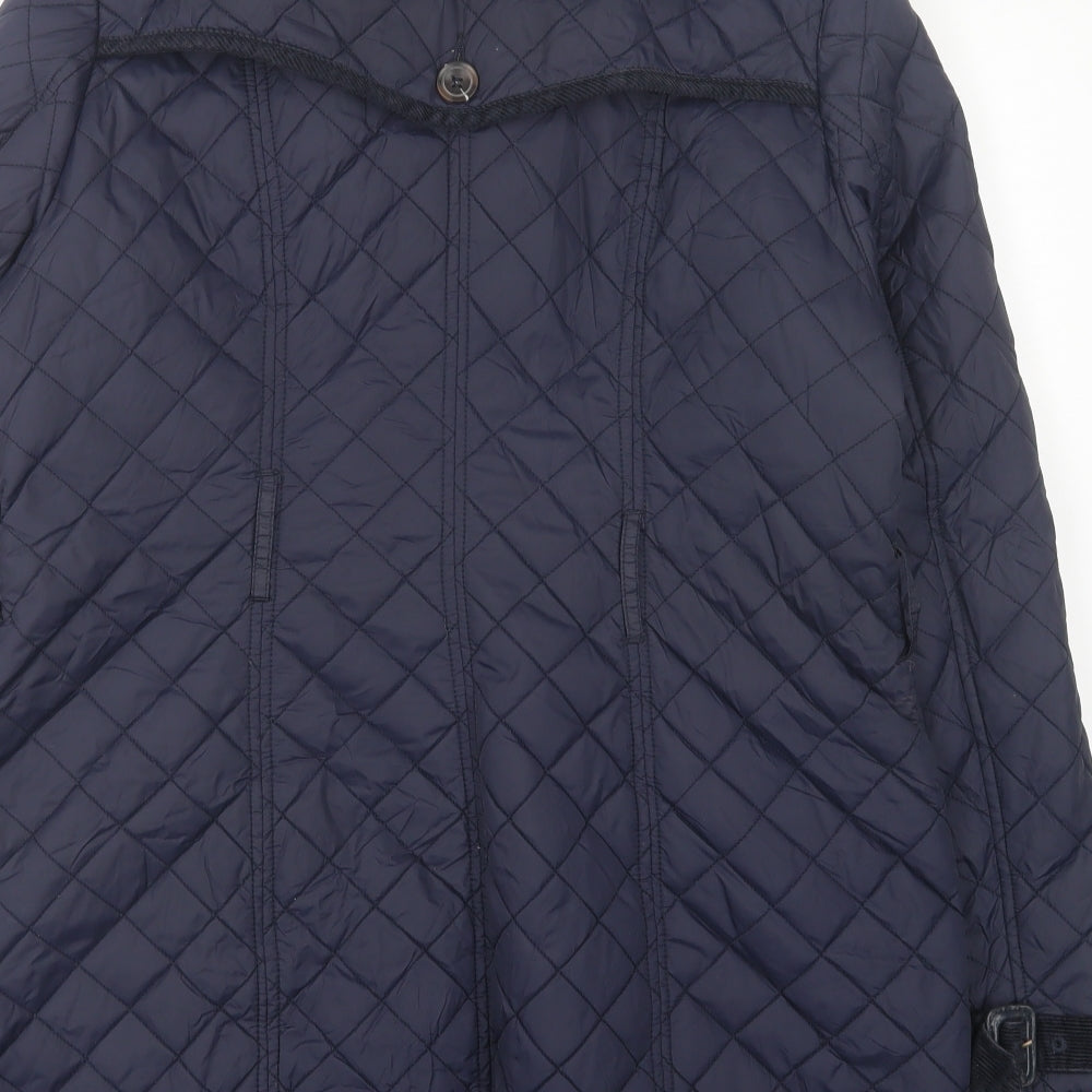 NEXT Womens Blue   Quilted Jacket Size 14  Zip