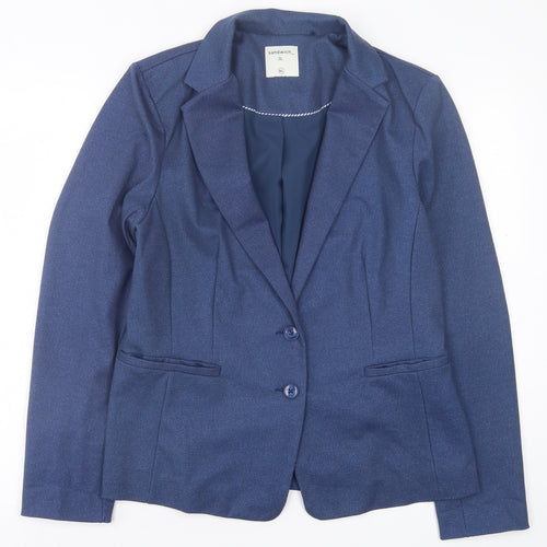 Sandwich Womens Blue   Jacket Blazer Size XL  Button