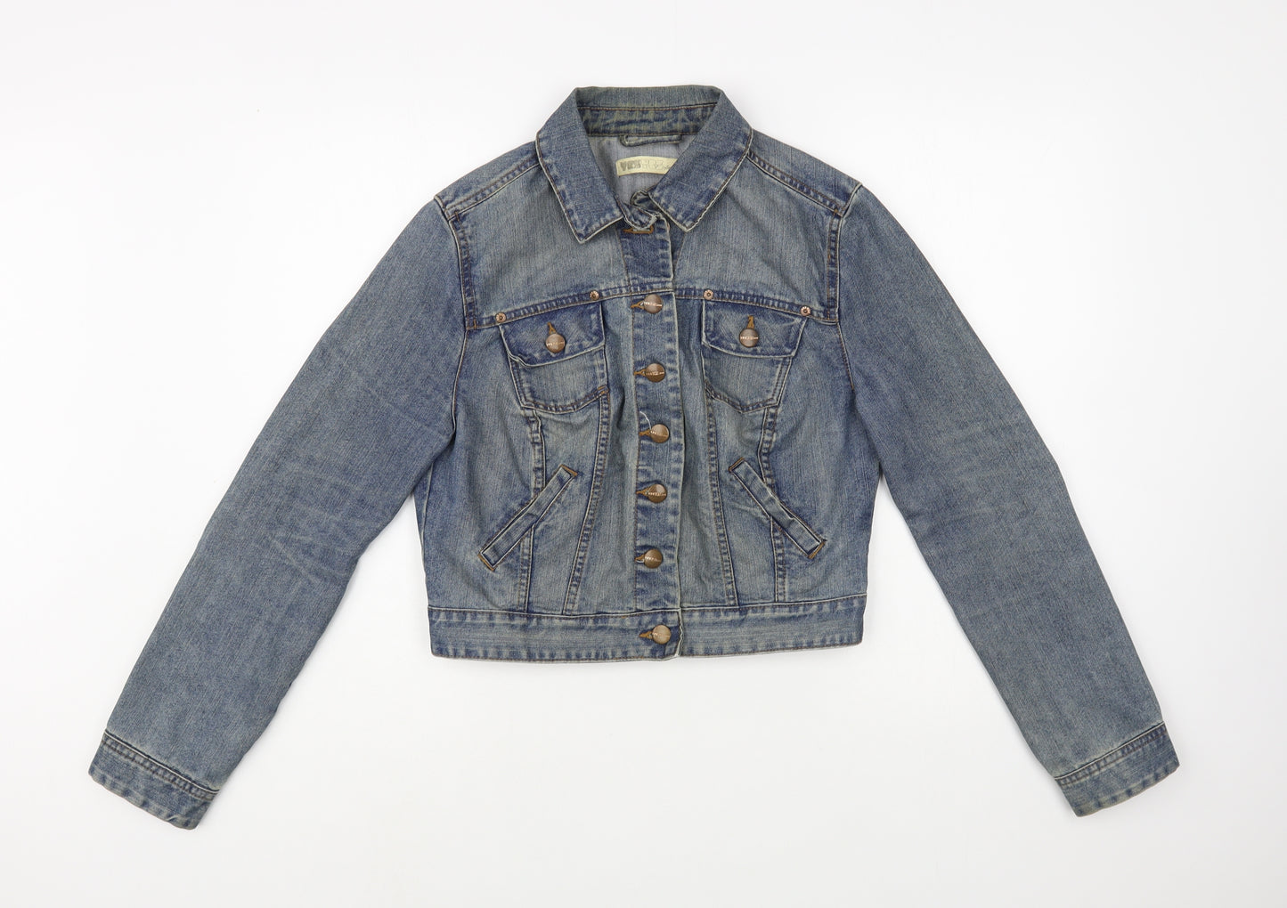 New Look Womens Blue   Jacket  Size 12  Button