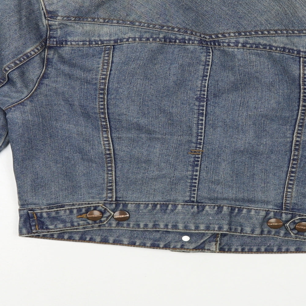 New Look Womens Blue   Jacket  Size 12  Button