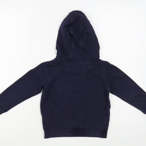 Marks and Spencer Boys Blue  Cotton Pullover Hoodie Size 3-4 Years  Pullover