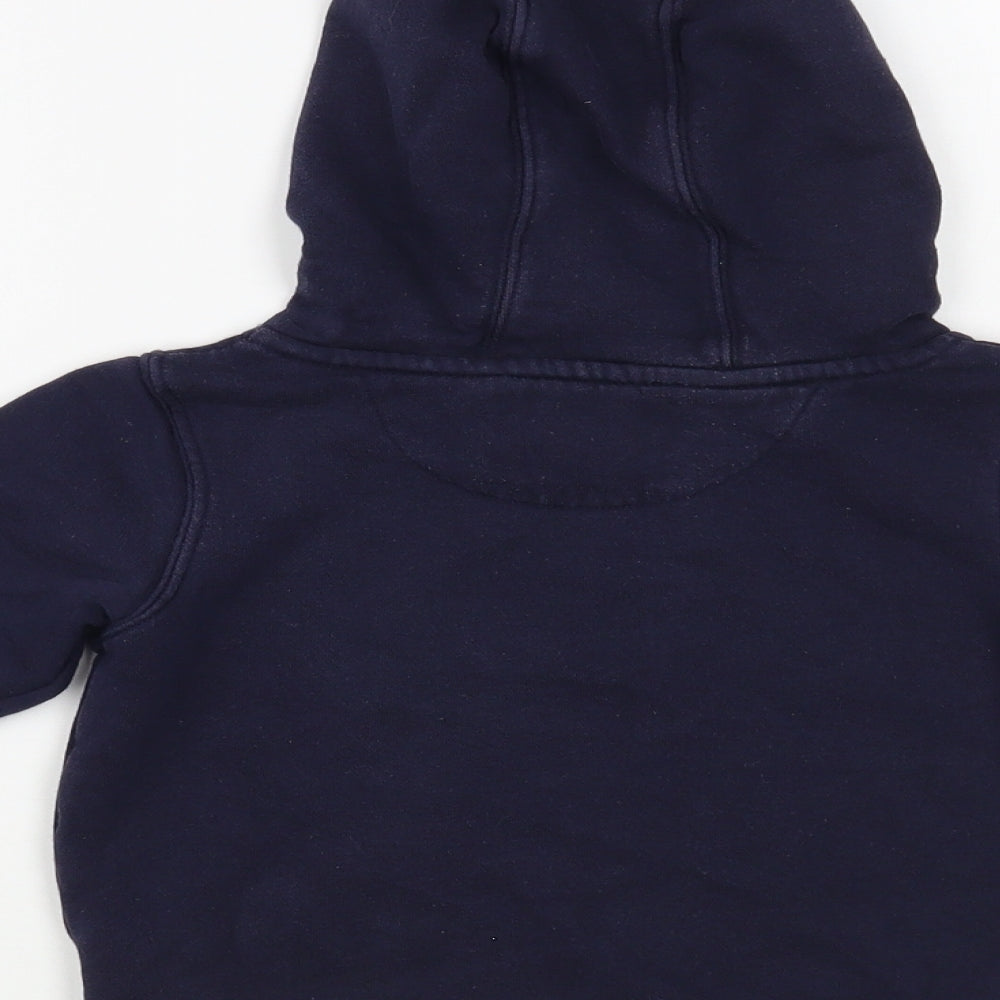 Marks and Spencer Boys Blue  Cotton Pullover Hoodie Size 3-4 Years  Pullover