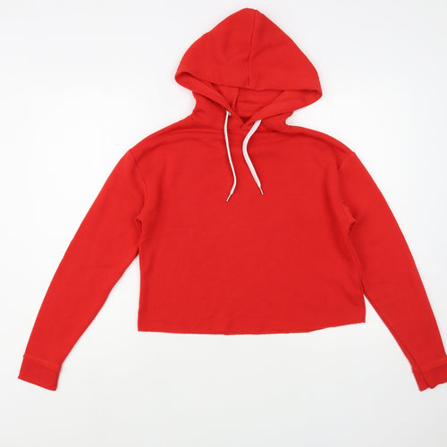 Primark Womens Red  Polyester Pullover Hoodie Size 6  Pullover