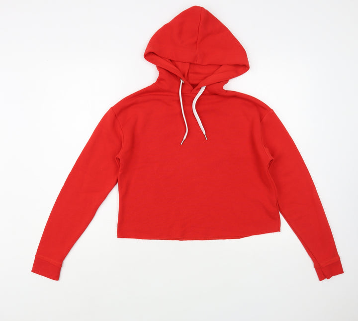 Primark Womens Red  Polyester Pullover Hoodie Size 6  Pullover