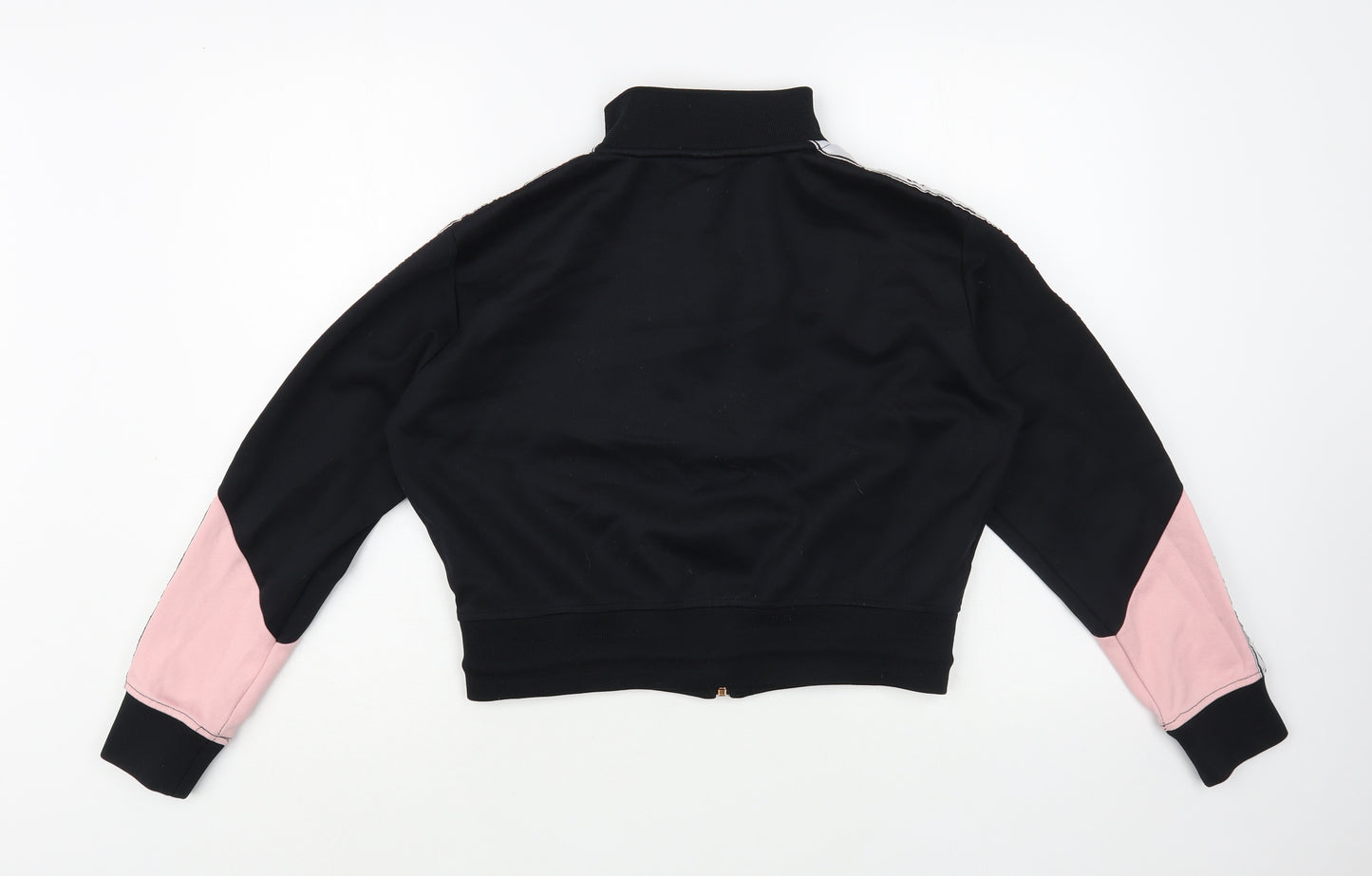 Ellesse  Womens Black Colourblock Cotton Full Zip Sweatshirt Size S  Zip
