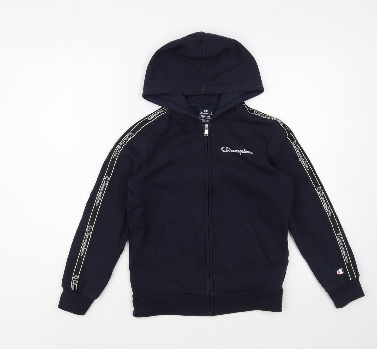 Champion Boys Blue  Cotton Full Zip Hoodie Size 9-10 Years  Zip