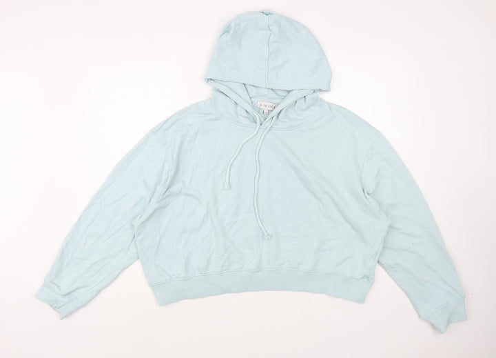 In the Style Womens Blue Cotton Pullover Hoodie Size 20 Pullover