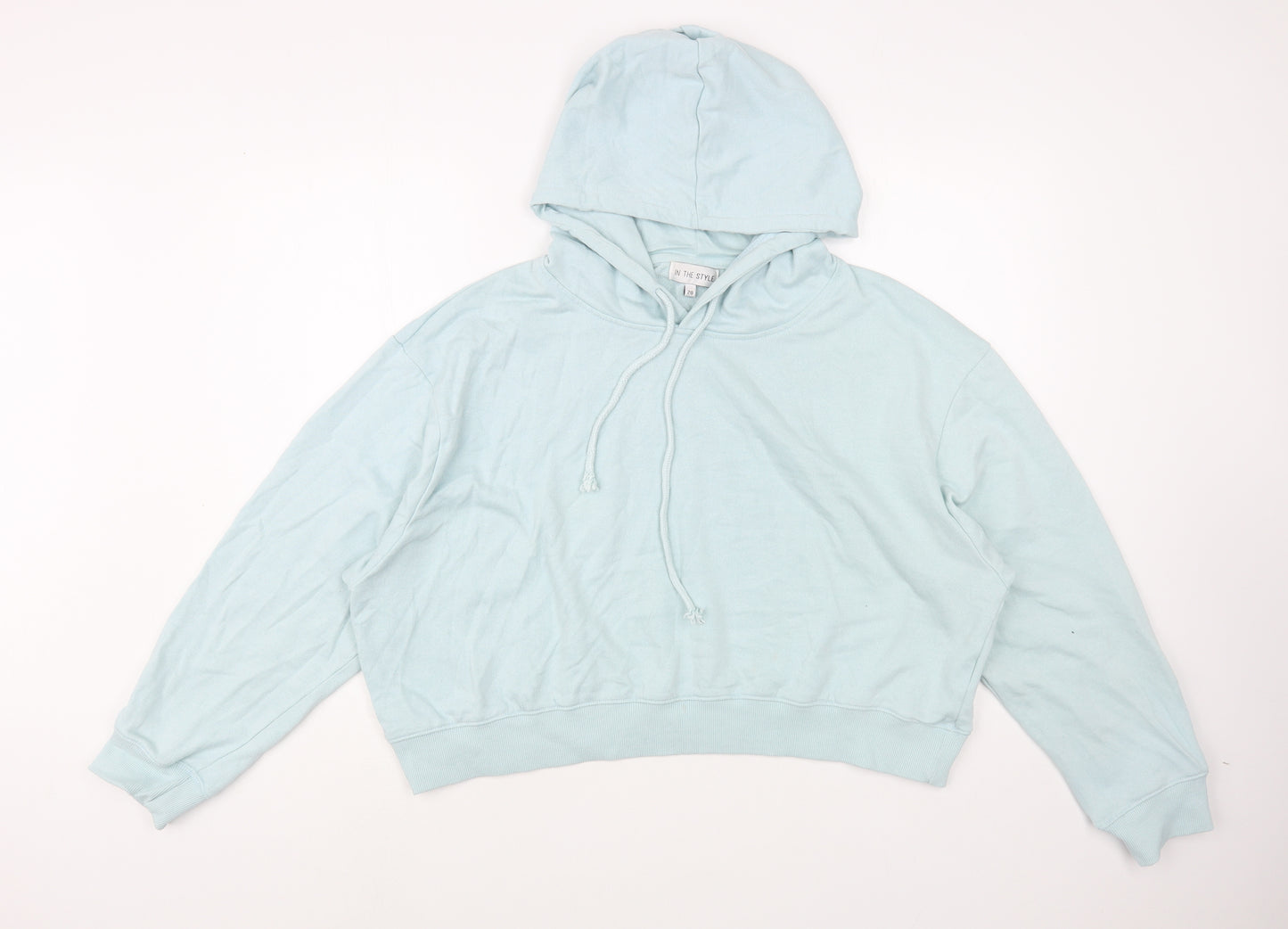 In the Style Womens Blue  Cotton Pullover Hoodie Size 20  Pullover