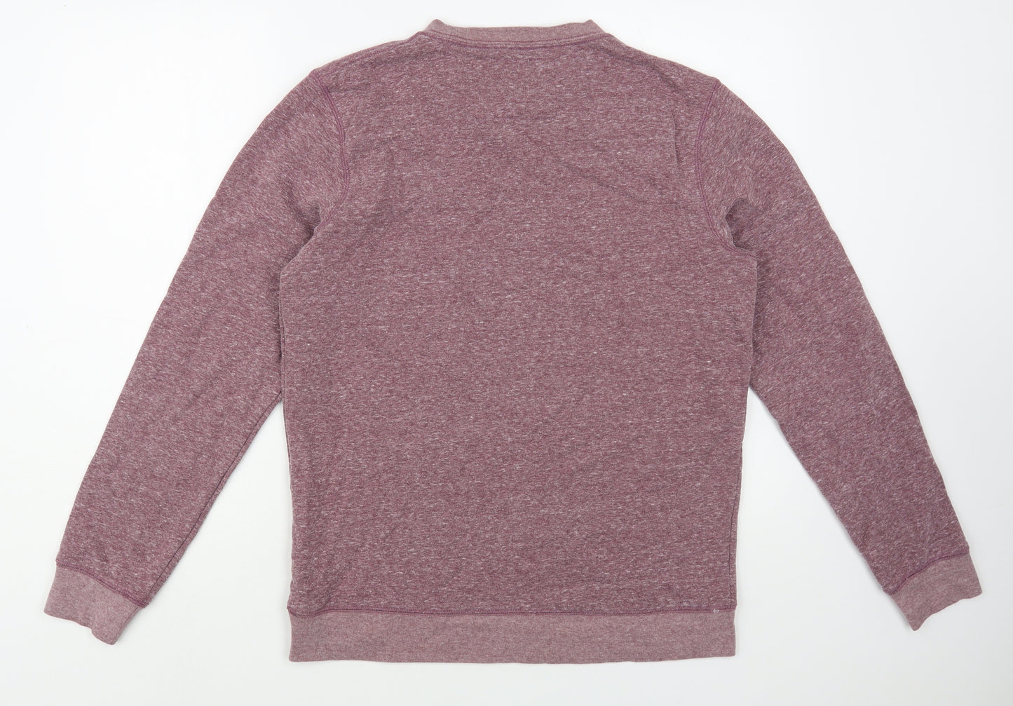 Quicksilver Mens Pink  Cotton Pullover Sweatshirt Size M