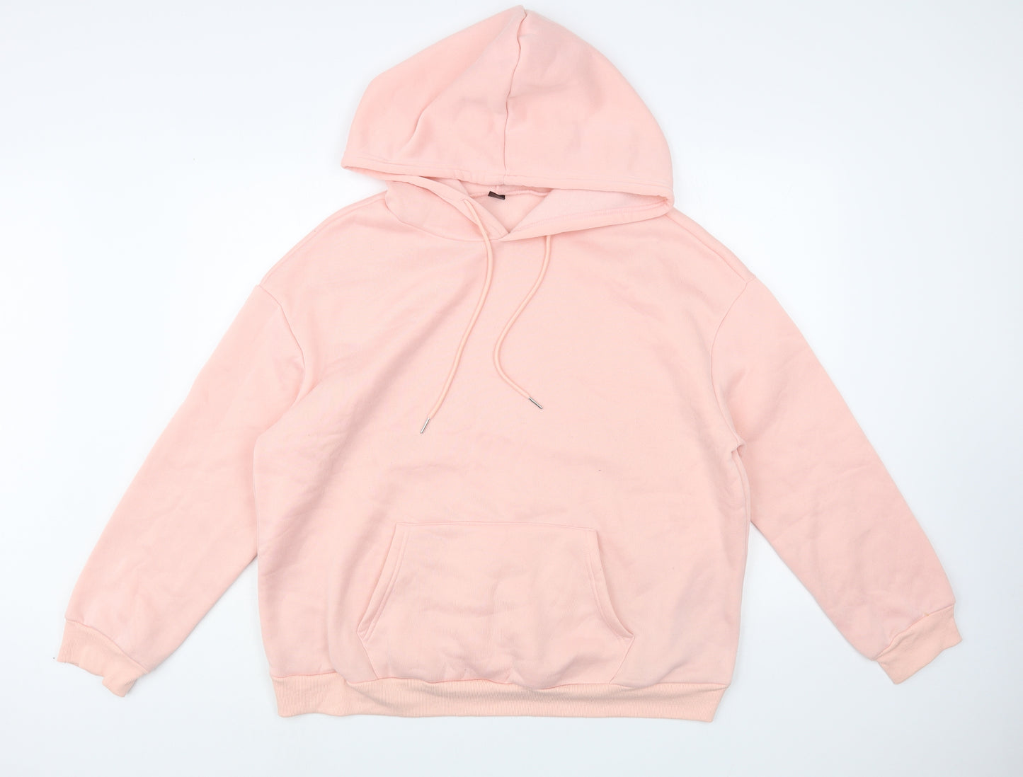 SheIn Womens Pink  Cotton Pullover Hoodie Size 2XL  Pullover