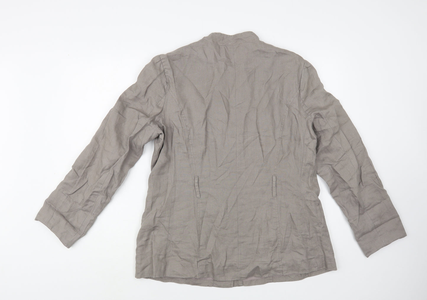 E-vie Womens Grey   Jacket  Size 18  Button