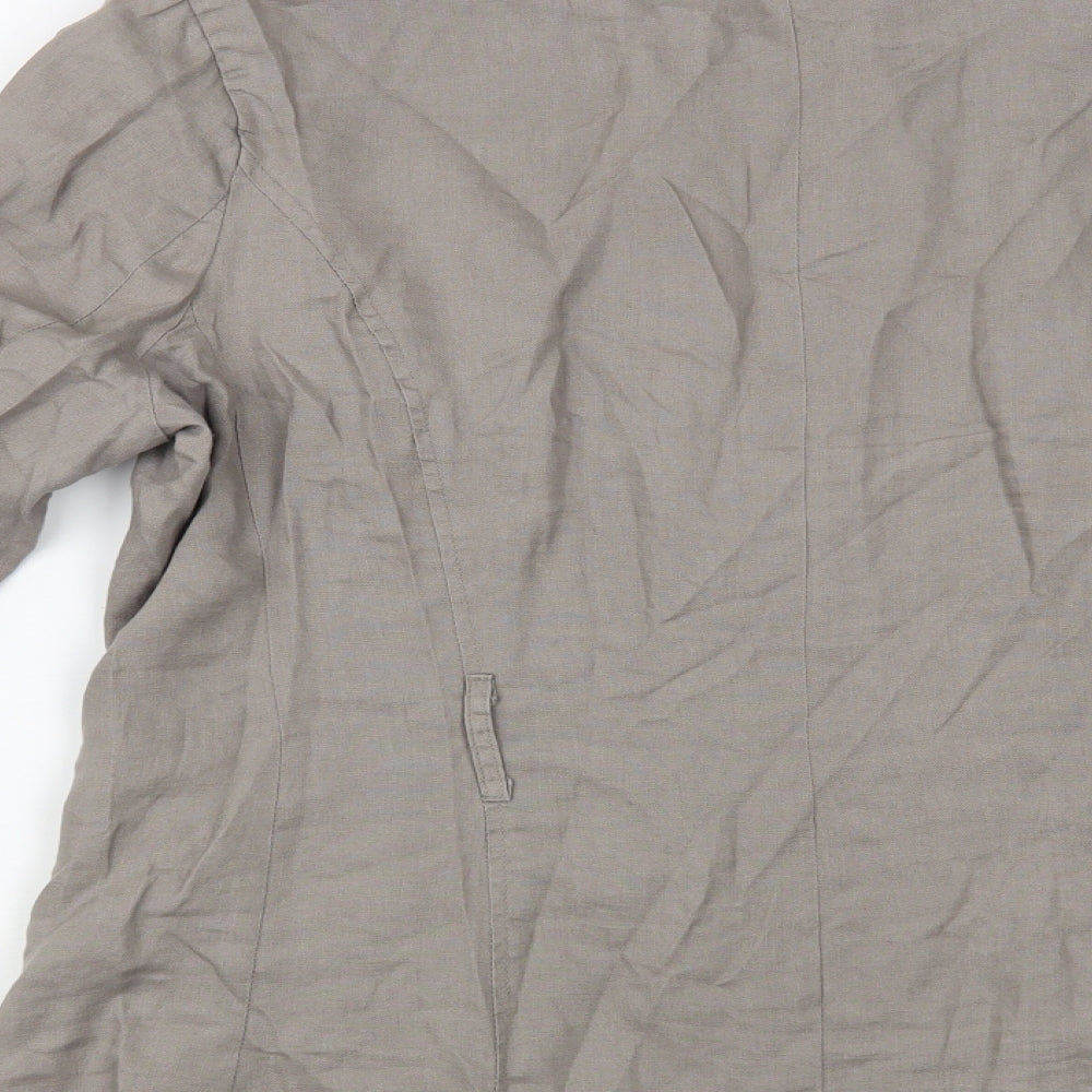 E-vie Womens Grey   Jacket  Size 18  Button