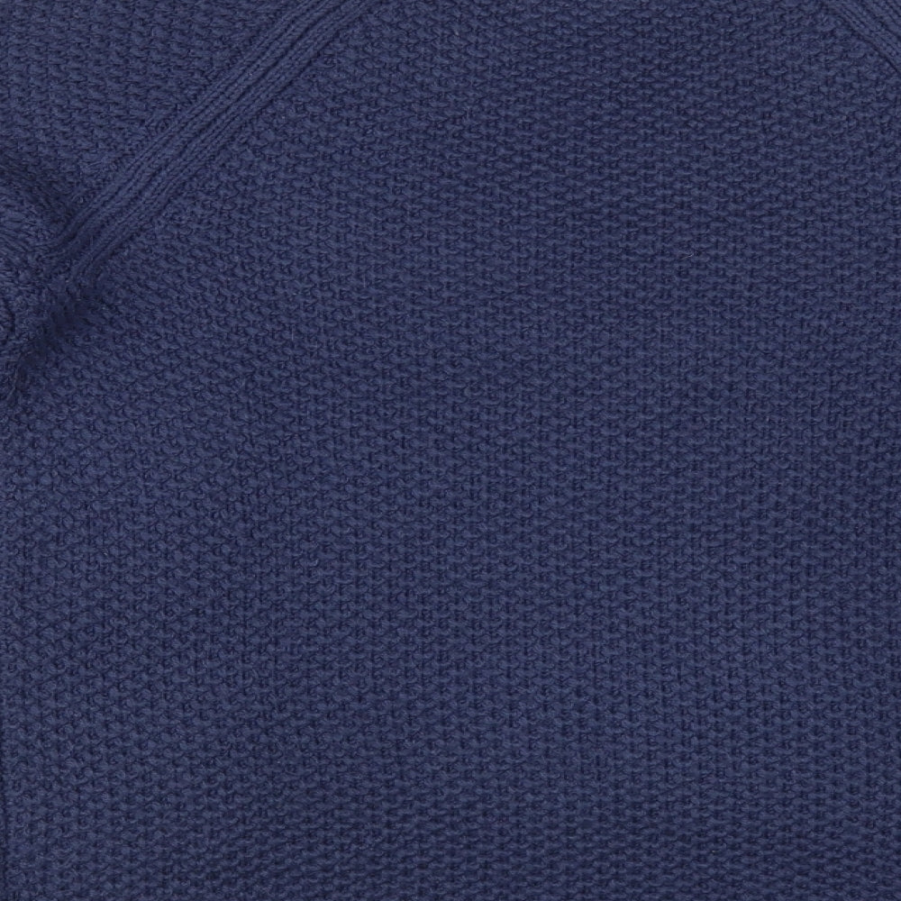 Gap Womens Blue Scoop Neck  Acrylic Pullover Jumper Size M
